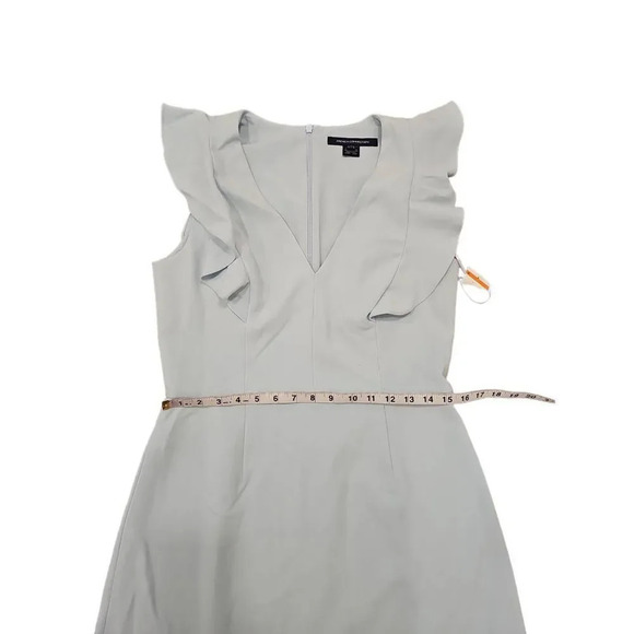 NWOT French Connection Whisper Ruffle V Neck Dress Sz 10 - Picture 9 of 10